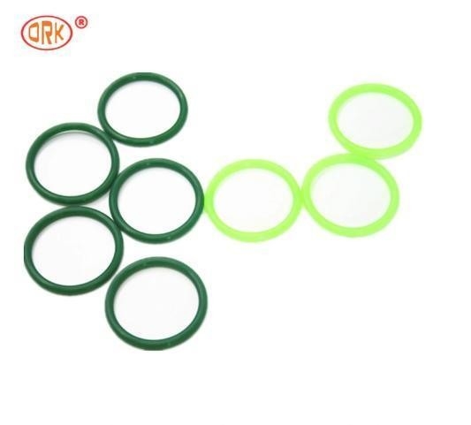 สีเขียว ปริมณฑลยาวดี FDA Wras LFGB รับรองคุณภาพอาหาร ซิลิโคน O-ring ด้วยอุณหภูมิ -60- 350 องศา
