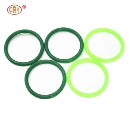 สีเขียว ปริมณฑลยาวดี FDA Wras LFGB รับรองคุณภาพอาหาร ซิลิโคน O-ring ด้วยอุณหภูมิ -60- 350 องศา