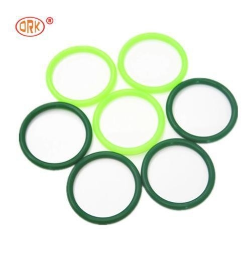 สีเขียว ปริมณฑลยาวดี FDA Wras LFGB รับรองคุณภาพอาหาร ซิลิโคน O-ring ด้วยอุณหภูมิ -60- 350 องศา