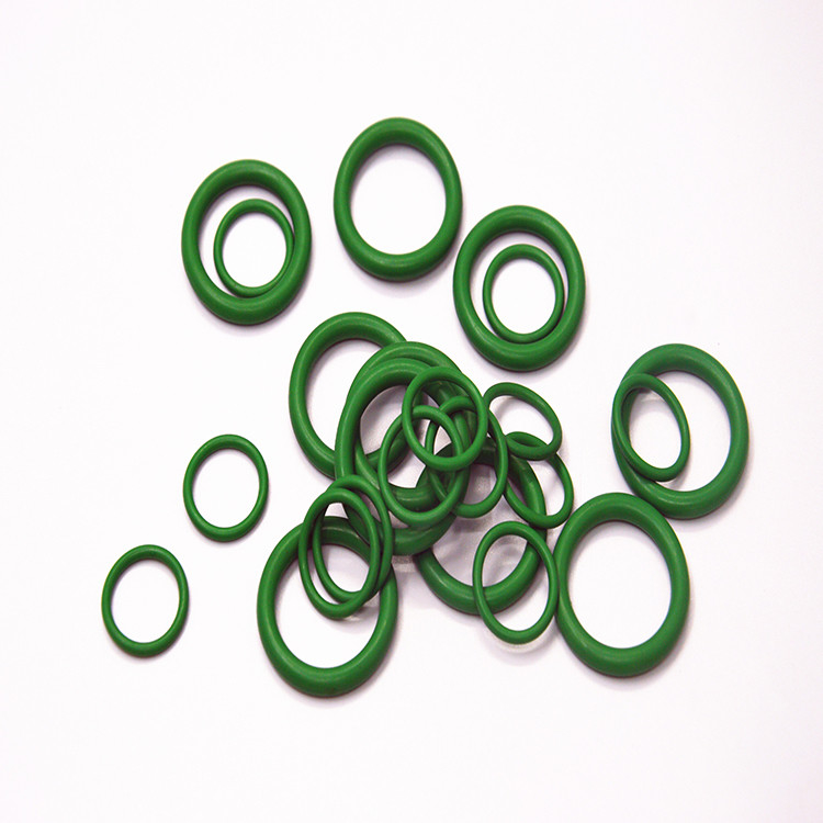 สีเขียว O แหวนมีขนาดต่าง ๆ สําหรับรถบรรทุก ยางซิลิโคน PTFE FKM EPDM แหวน