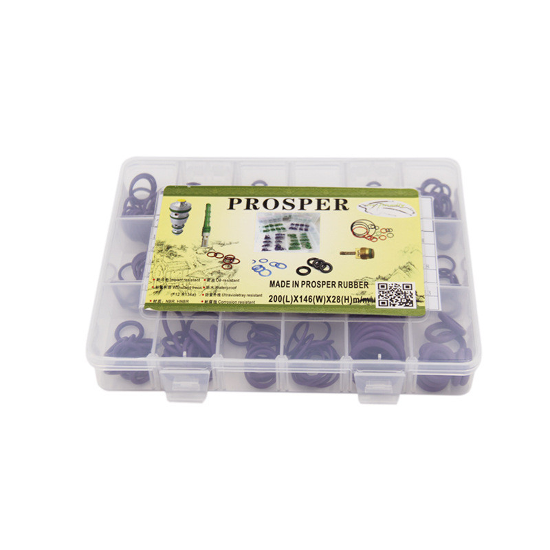 70 องศา Auto Ac O Rings Kit Ac Compressor O Rings กล่อง บูตานอยินฮิโดรเจน