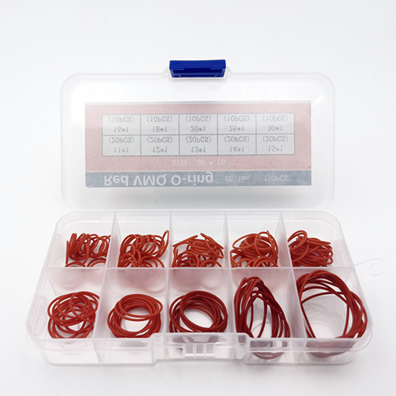 ซิลิโคนยาง Hnbr O-Ring Washer Seals Kit สําหรับการใช้งานอุตสาหกรรมที่ไม่มาตรฐาน