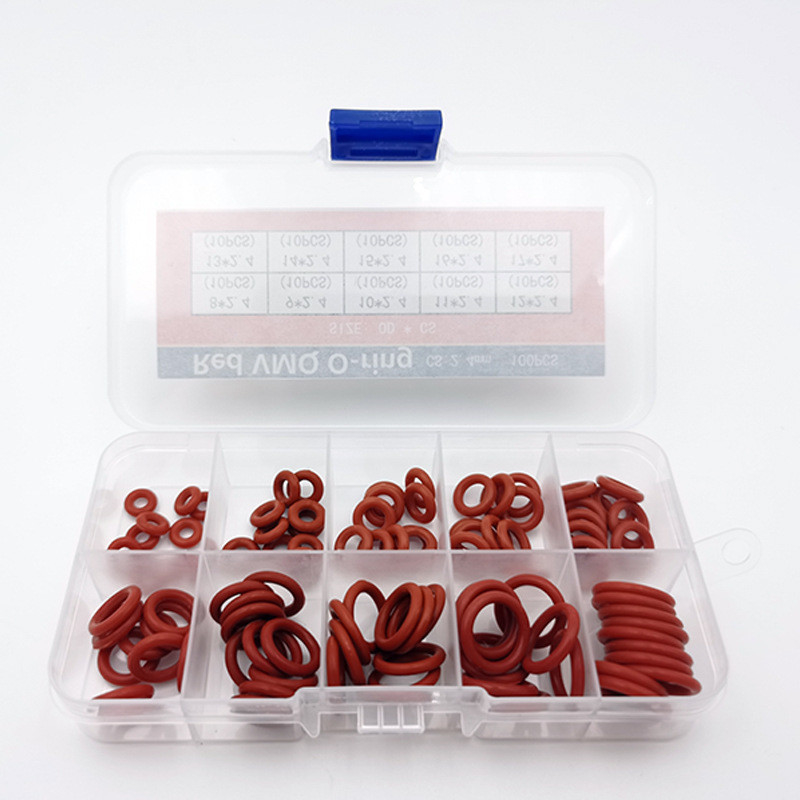 ซิลิโคนยาง Hnbr O-Ring Washer Seals Kit สําหรับการใช้งานอุตสาหกรรมที่ไม่มาตรฐาน