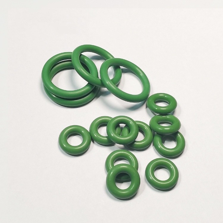 ขนาดที่กําหนดเอง อุปกรณ์กันอุณหภูมิ O-ring ยางฟลอรีนสีเขียว สําหรับเครื่องประปารถยนต์