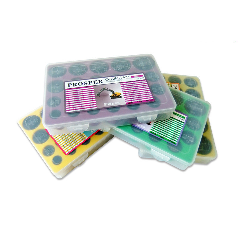 NBR O Ring Valve Rubber Seal Assortment Kit 382 ชิ้น สีดํา O Rings สําหรับการซ่อมแซมไฮดรอลิก