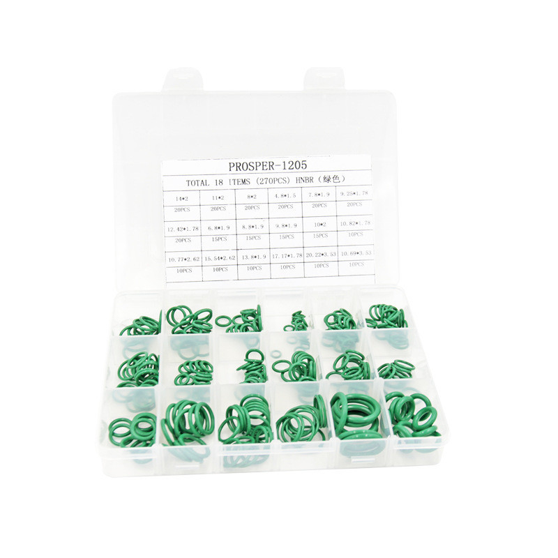 NBR O Ring Valve Rubber Seal Assortment Kit 382 ชิ้น สีดํา O Rings สําหรับการซ่อมแซมไฮดรอลิก