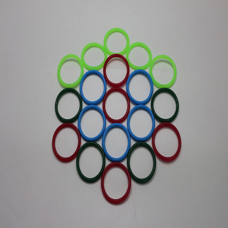 6mm*1.8mm 70 Shore ซิลิโคน O แหวนนําเสนอสีที่กําหนดเองสําหรับรัดยางกันน้ํา