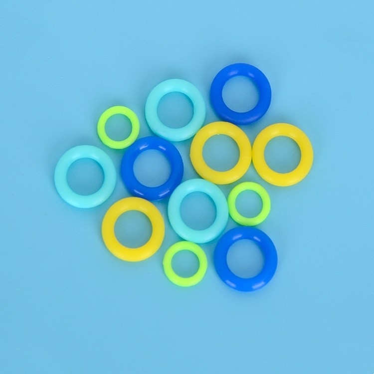 REACH Certified Customized ซิลิโคน O-ring สีแดงและดํา