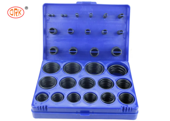 ความทนทานน้ํามันที่ดี สีดํา NBR 70 Shore A O-Ring Kit Box สําหรับเครื่องขุดกระบอกไฮดรอลิก