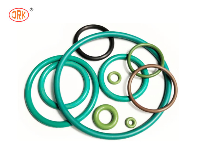 รูปแบบการวาด 3D/2D สีเขียวซิลิโคนและ FKM ยาง O-Rings Seal สําหรับการใช้งานอุตสาหกรรม