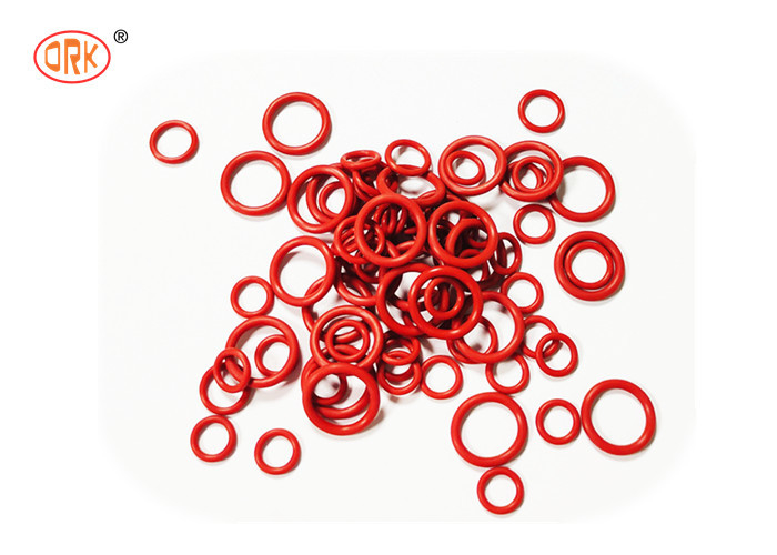 สีแดง ทนต่ออุณหภูมิสูง AFLAS O ปริมณฑลขนาดแหวนใน OEM สีที่ยอมรับสําหรับอุตสาหกรรมอาหาร