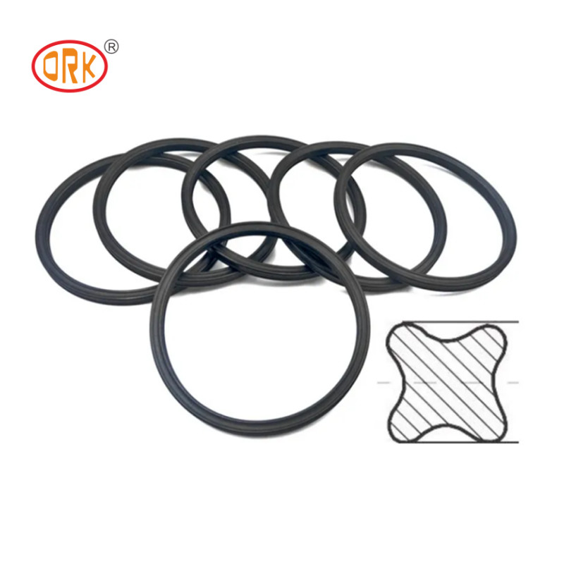 Quard Ring Hydraulic Oil Seal NBR 90 Shore X Ring Seal OEM สําหรับเครื่องประปาเครื่องกล Burgmann